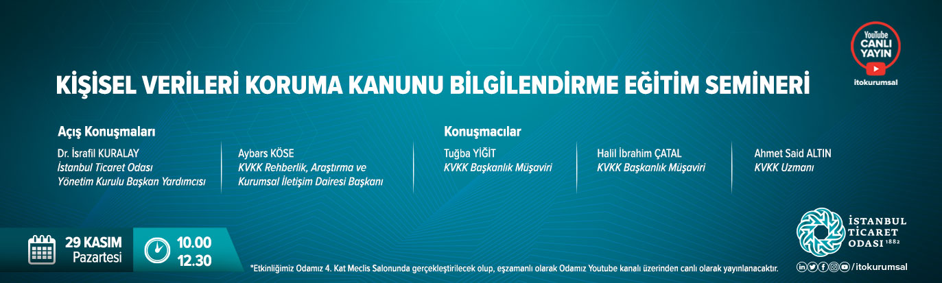 Kişisel Verileri Koruma Kanunu Bilgilendirme Eğitim Semineri