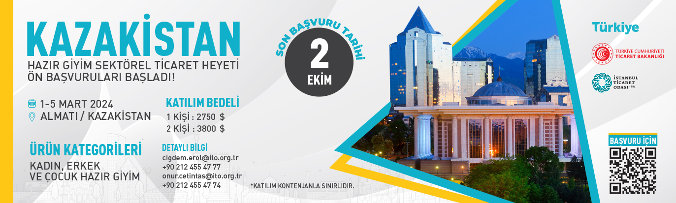 Kazakistan Hazır Giyim Sektörel Ticaret Heyeti Ön Başvuruları Başlıyor!