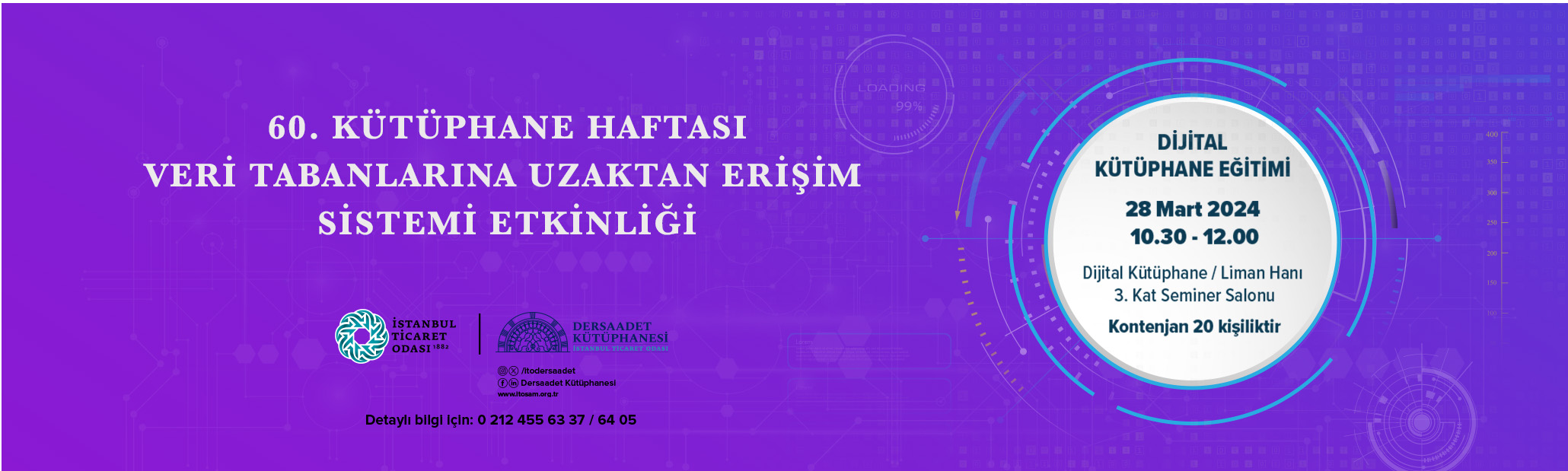 Dersaadet Kütüphanesi Dijital Kütüphane Eğitimi