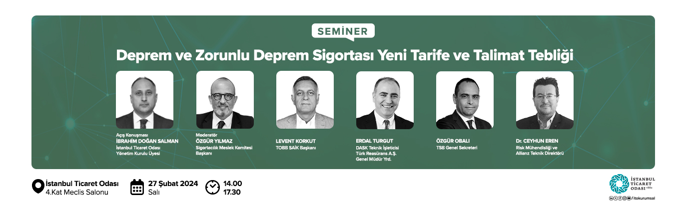 Deprem ve Zorunlu Deprem Sigortası Yeni Tarife ve Talimat Tebliği