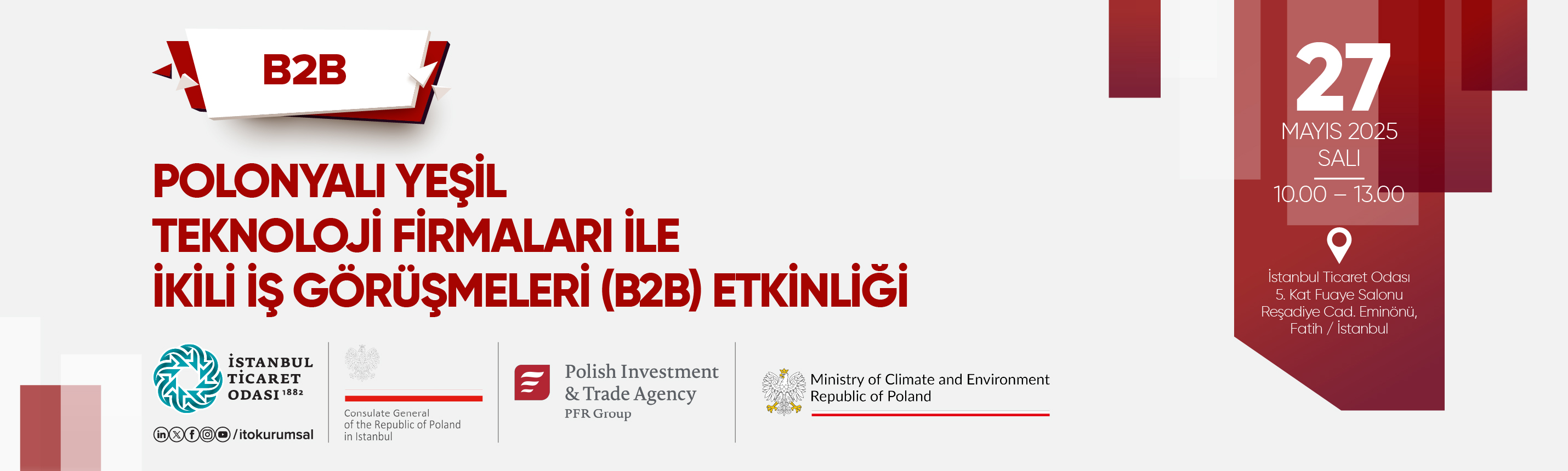 Polonyalı Yeşil Teknoloji Firmaları İle İkili İş Görüşmeleri (B2B) Etkinliği