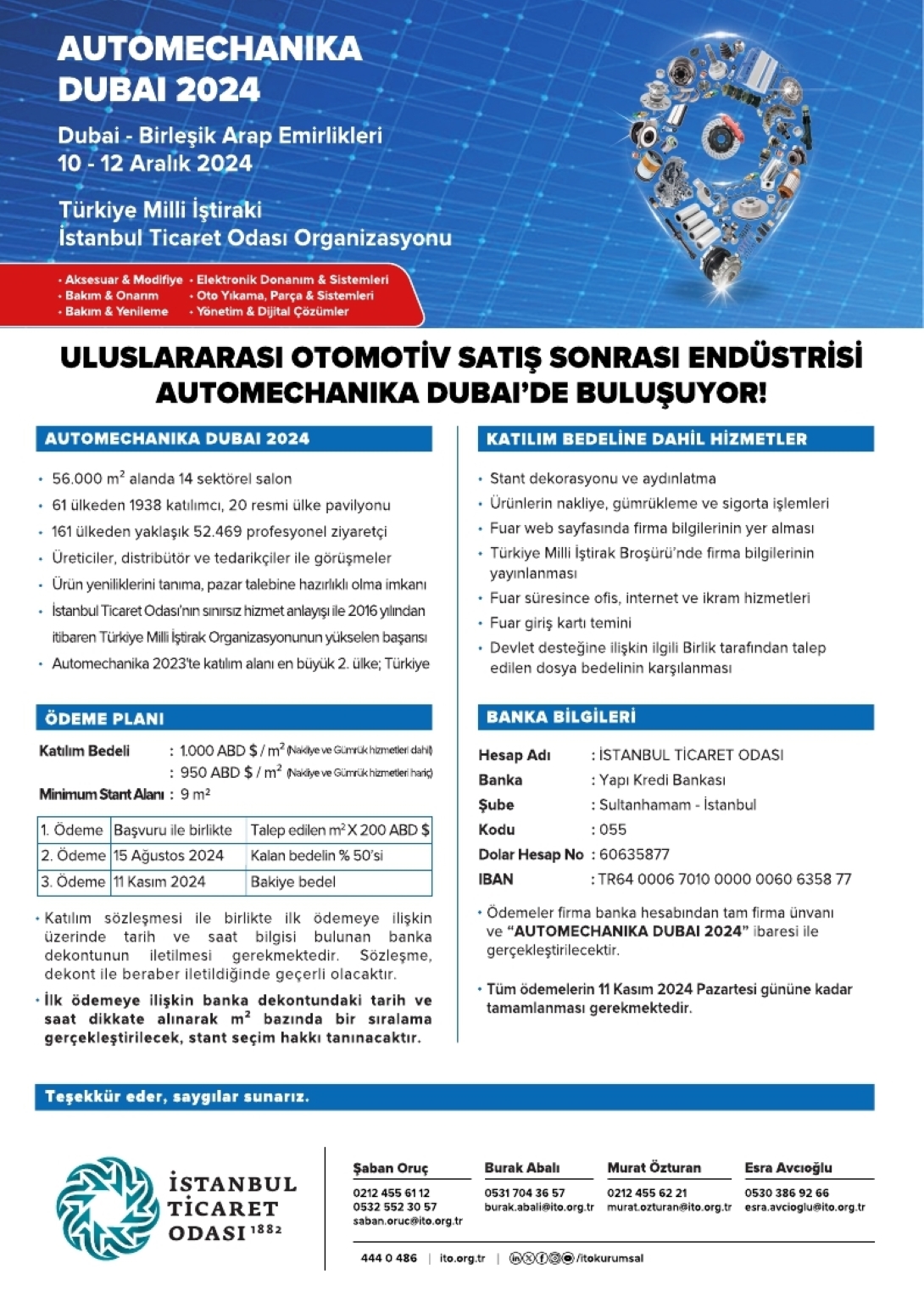 İTO AUTOMECHANIKA DUBAI 2024
