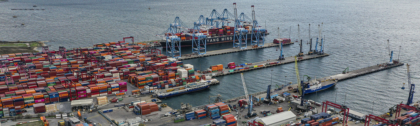 Air - Sea - Land and Rail Junction Point of Global Trade 